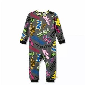 Graffiti Print Long Sleeve Crewneck Body